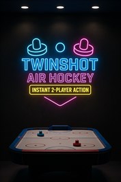 Twinshot Air Hockey: Instant 2-Player Action