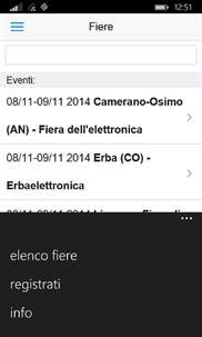 Calendario Fiere screenshot 2