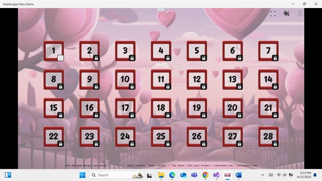 Heartscape Hero Game screenshot 1