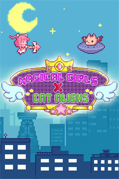 Cover poster for Magical Girls vs Cat Aliens