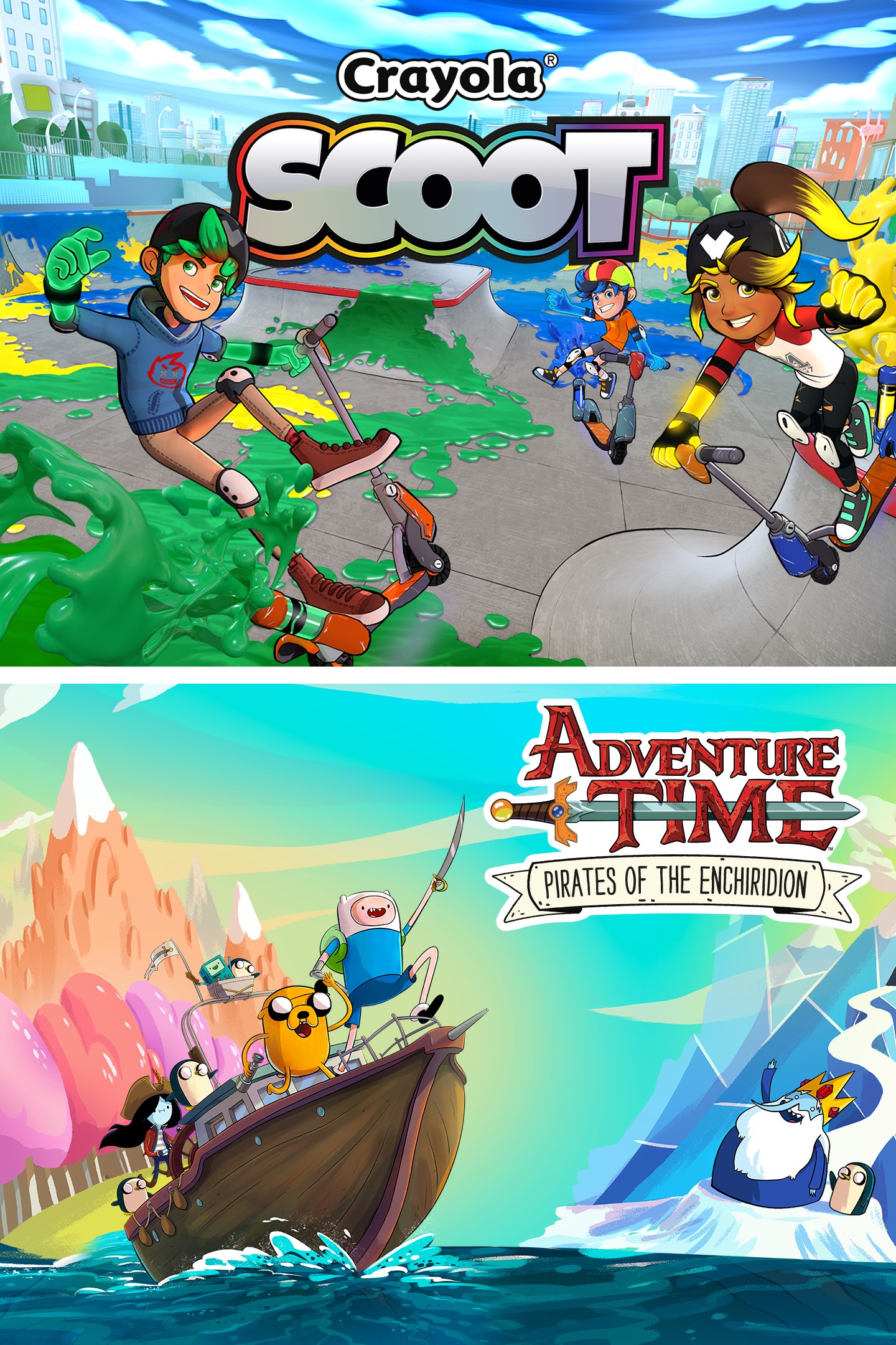 Adventure Time: Pirates of the Enchiridion and Crayola Scoot