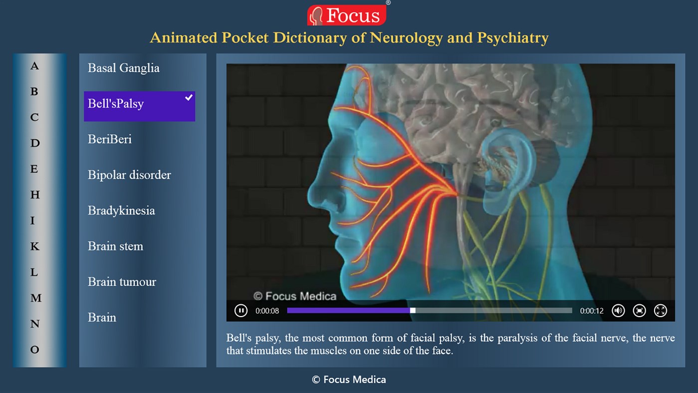 #3. Neurology and Psychiatry - Dictionary (Windows) 来自: Focus Medica India Pvt Ltd