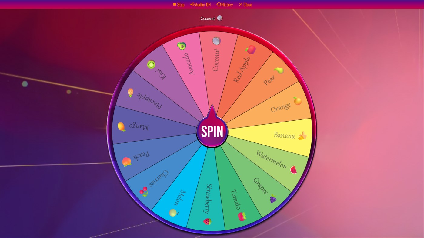 #6. Spin The Wheel - Random Picker (Windows) بواسطة: My App Catalog INC