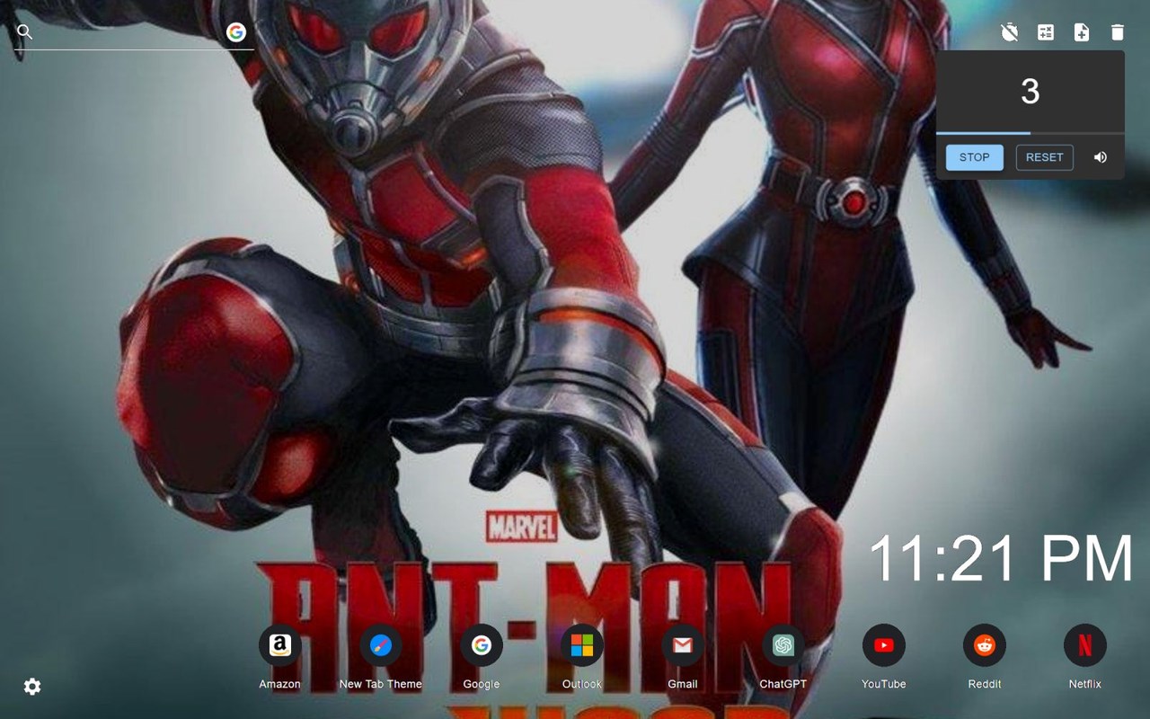 Ant-Man Marvel Wallpaper New Tab