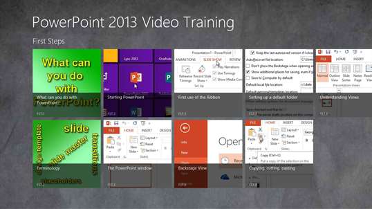 Video Training PowerPoint 2013 screenshot 1