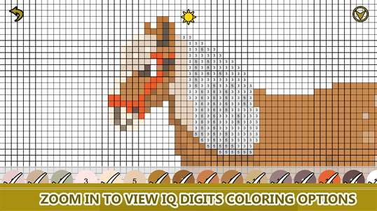 Horse Color By Number: Pixel Art, Animal Coloring Book screenshot 2