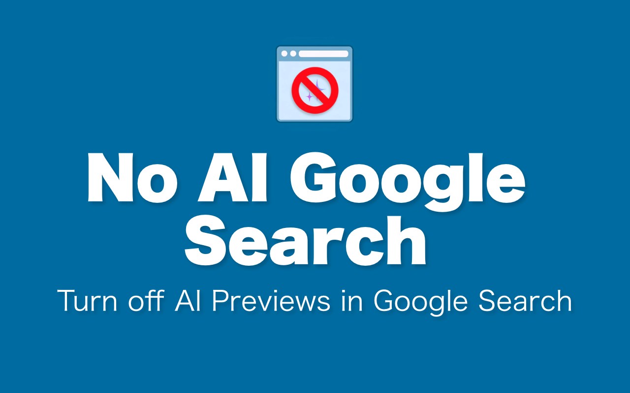 No AI Google Search