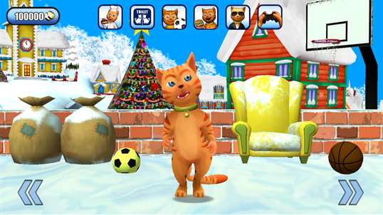 Talking Cat Leo Frozen Ice Fun screenshot 2
