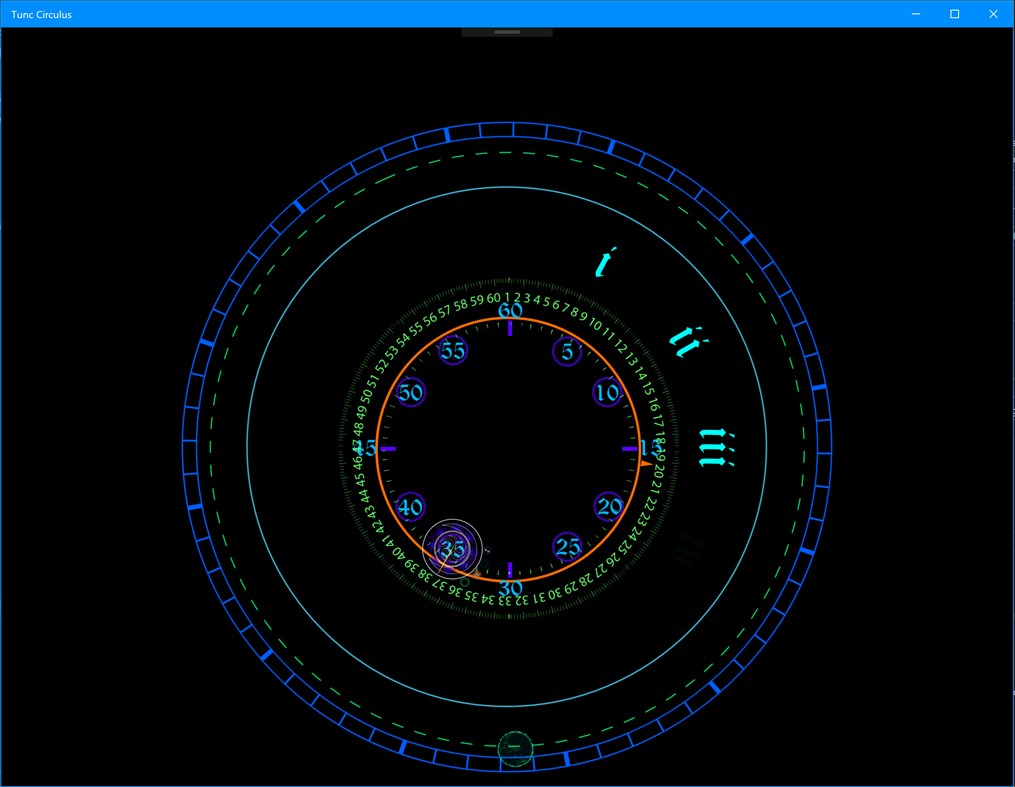 #3. Glyph Clock (Tunc Circulus) (Windows) 由: Digital Druid Designs