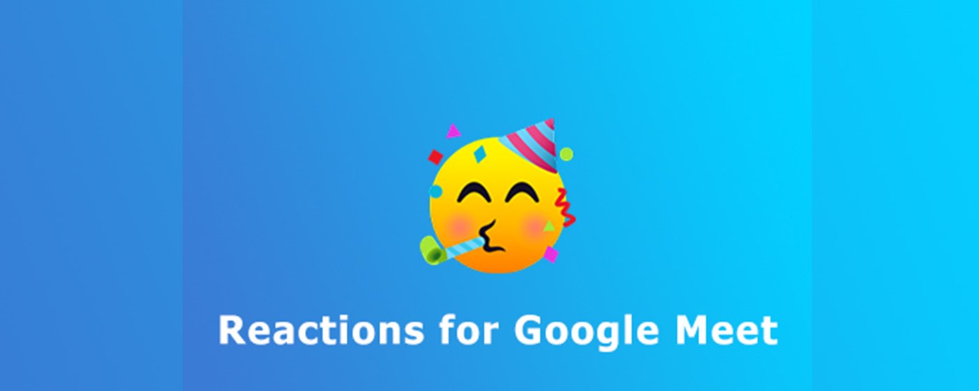 Reactions for Google Meet marquee promo image