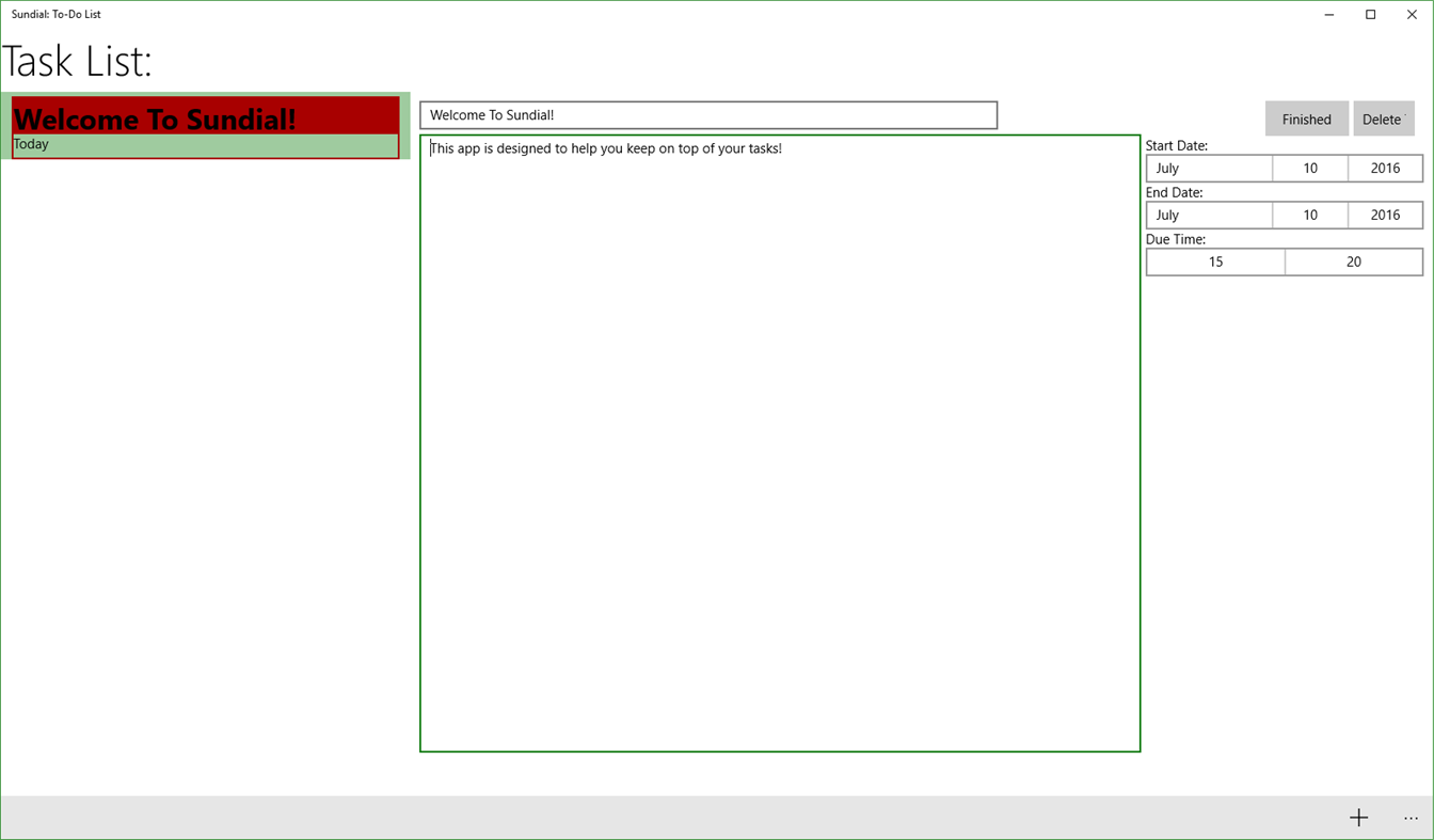 #1. Sundial: To-Do List (Windows) De: Nibious