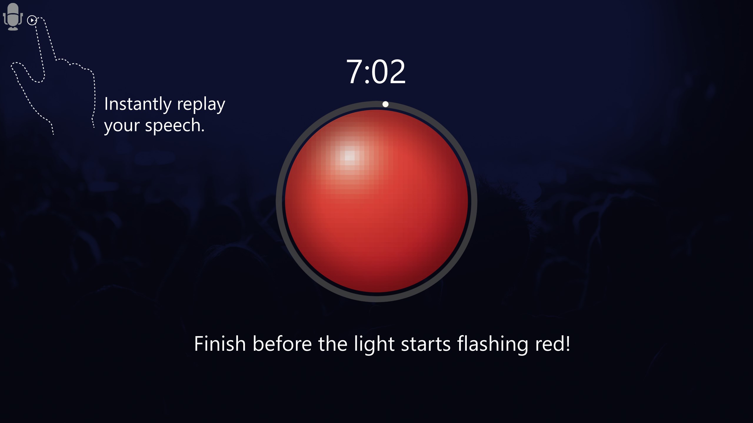 speech to text timer