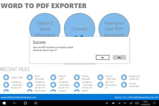 Word To PDF Exporter screenshot 4