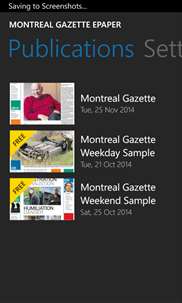 Montreal Gazette ePaper screenshot 1