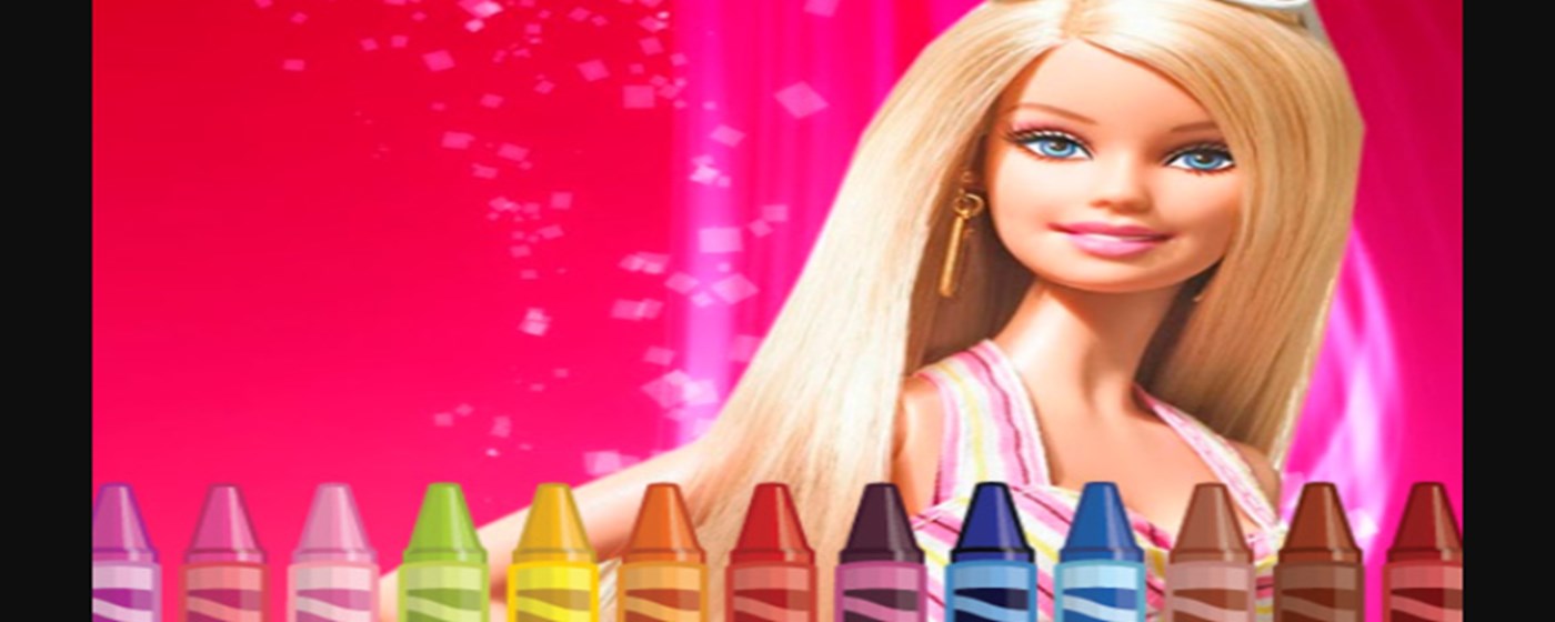 Barbie Coloring Game marquee promo image