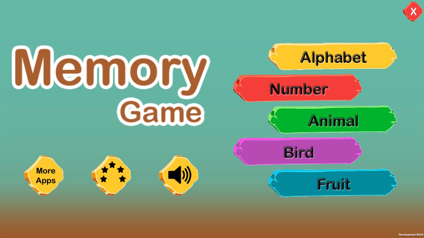 #1. Memory Game for All (Windows) Przez: ACKAD Developer