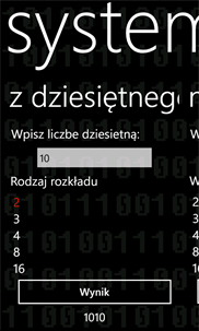 Systemy Liczbowe screenshot 1