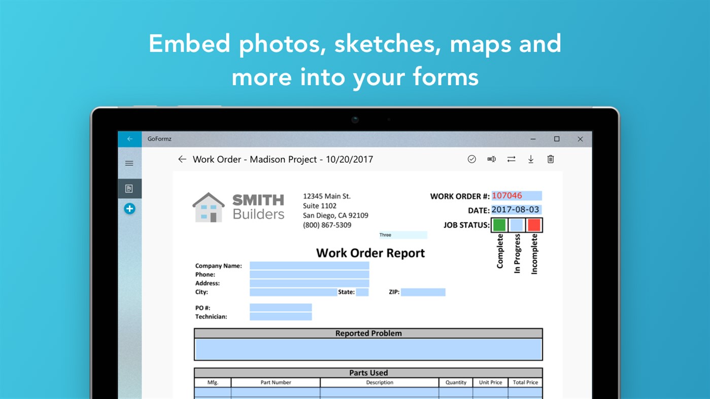 #1. GoFormz Mobile Forms (Windows) By: GoFormz