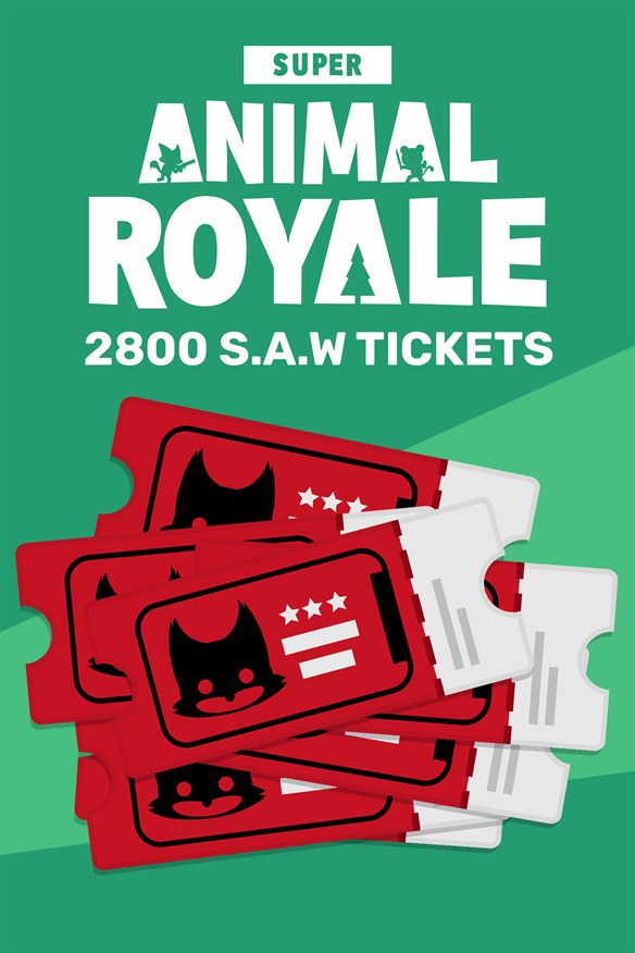 Super Animal Royale - 2800 SAW Tickets Xbox Series X|S and Xbox One cover art