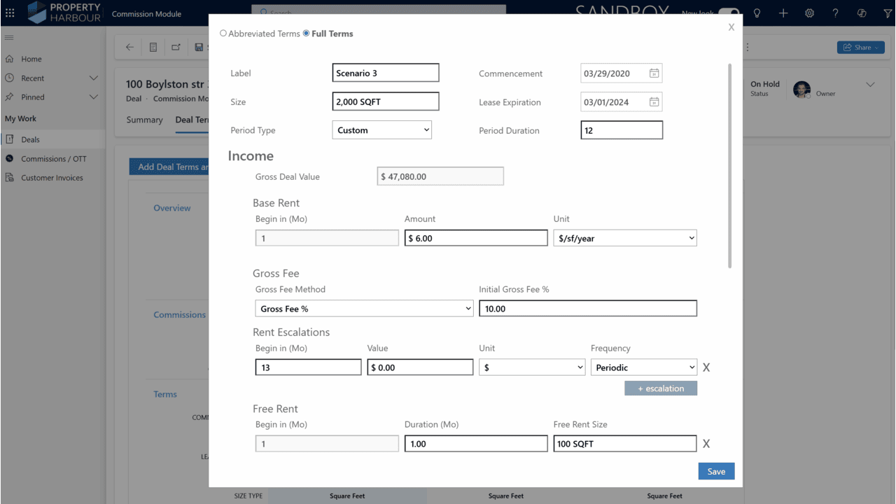 Snapshot 2 of Dynamica Commission Module