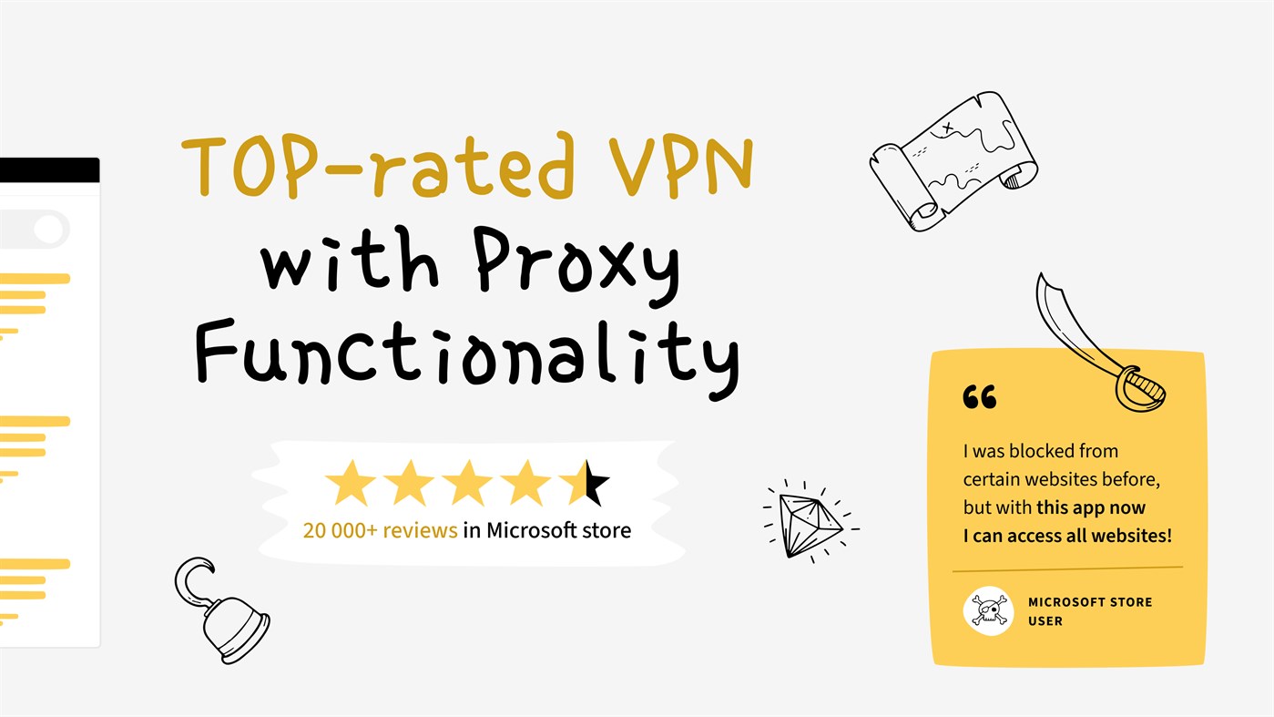 #2. VPN Pirate: Free VPN Proxy (Windows) 来自: Monty Inc.