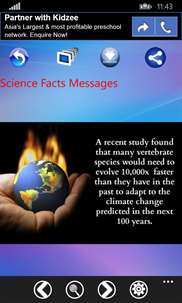 Science Facts Messages screenshot 2
