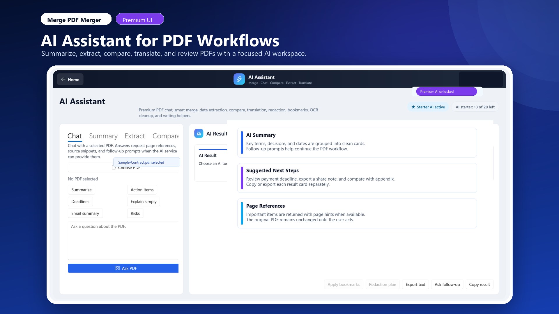 Merge PDF: Combine PDF files screenshot