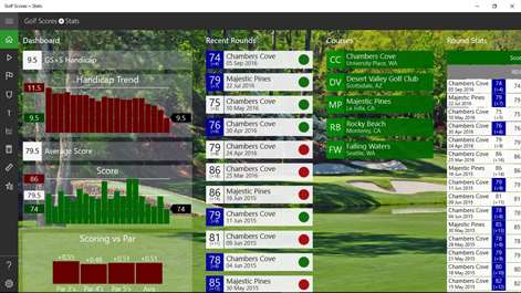Golf Scores + Stats Screenshots 1