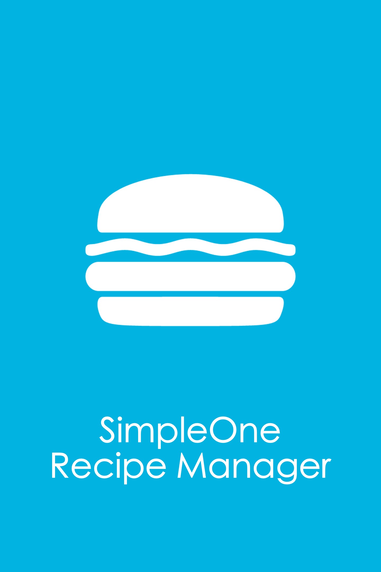 SimpleOne Recipe Manager - cookbook database for your recipes and ingredients