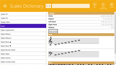 Piano Companion: chords, scales, circle of fifths, progression Screenshots 2
