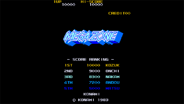 Arcade Archives 2 MEGA ZONE screenshot 1