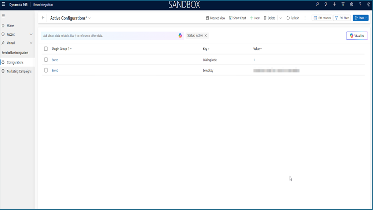 Snapshot 2 of Brevo (Sendinblue) Integration for Microsoft Dynamics 365