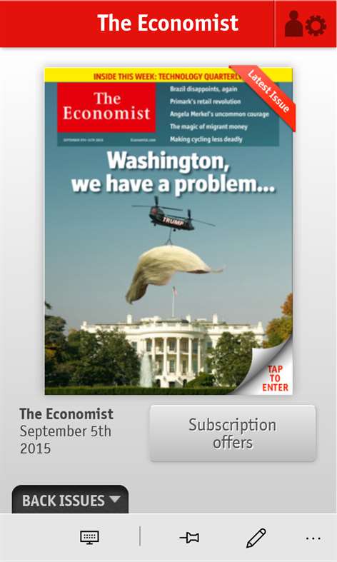 The Economist on Windows Screenshots 1