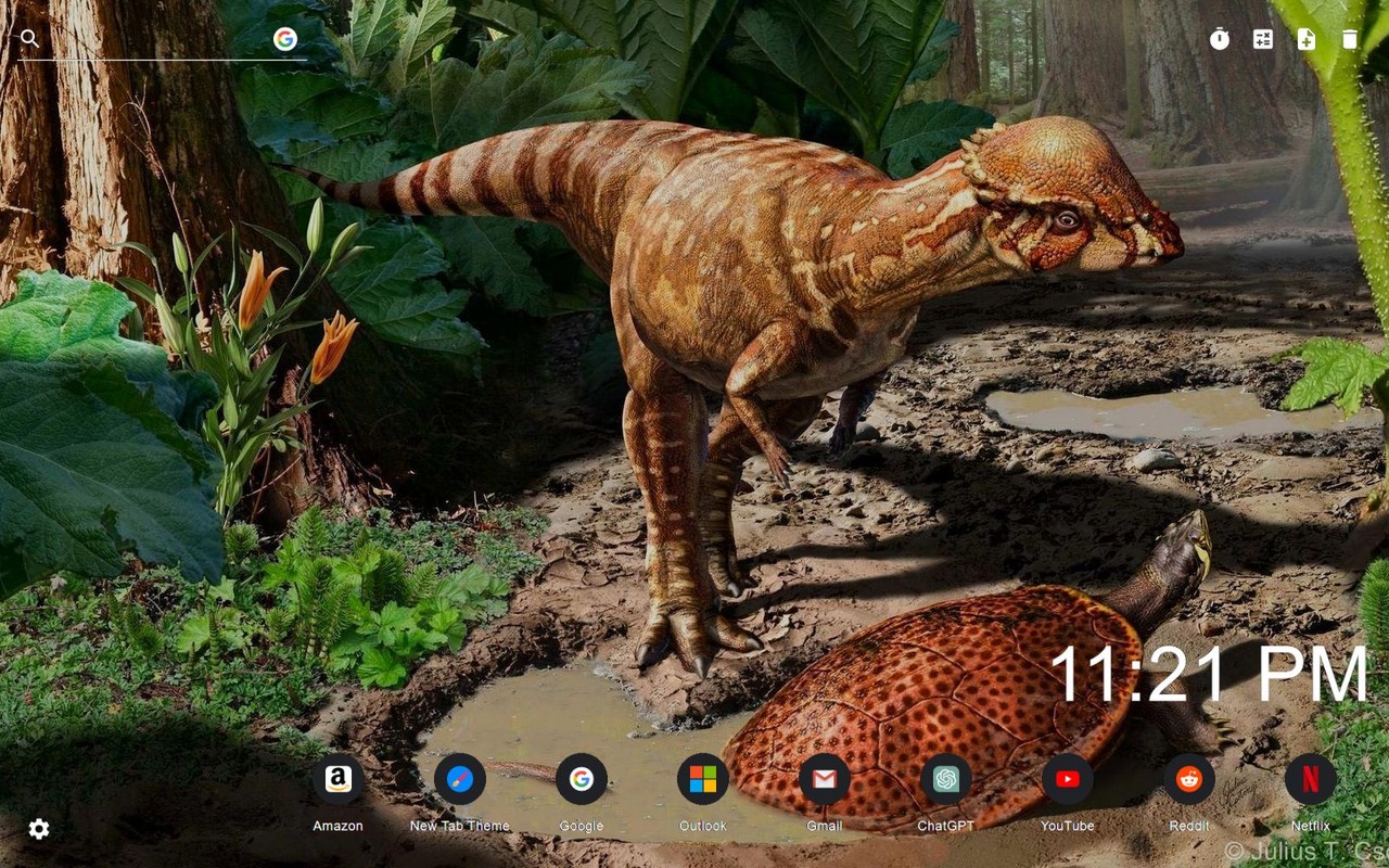 Dinosaur Wallpaper New Tab