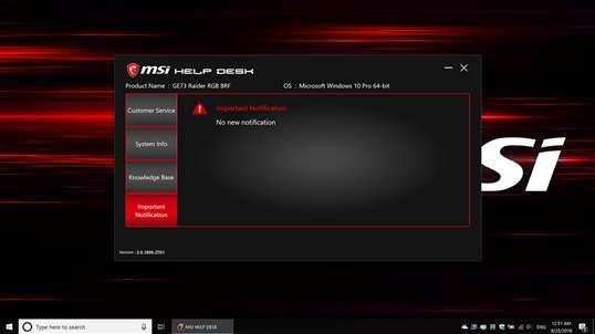 MSI Help Desk screenshot 4