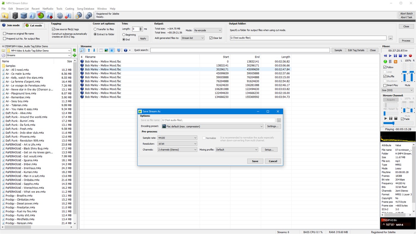 #8. MP4 Stream Editor (Windows) โดย: N.C.S. Trade Hungary Kft.