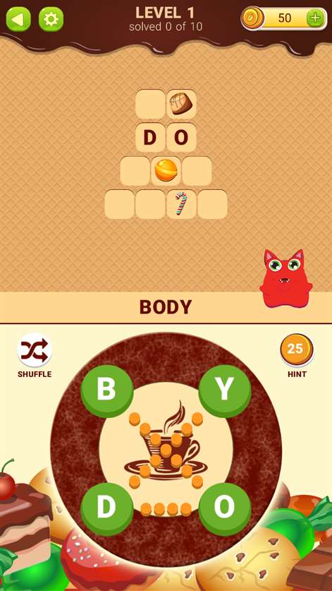 Words with Sweets Screenshots 1