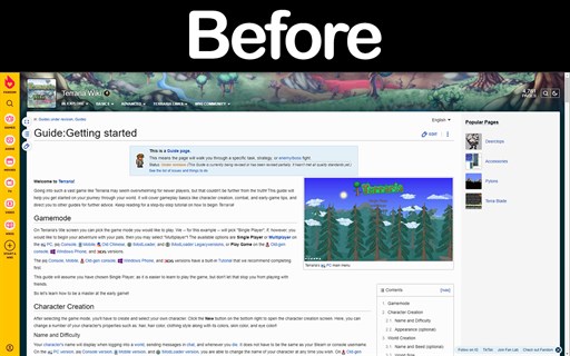 Fandom SideBar Remover - Clean Wiki Layout