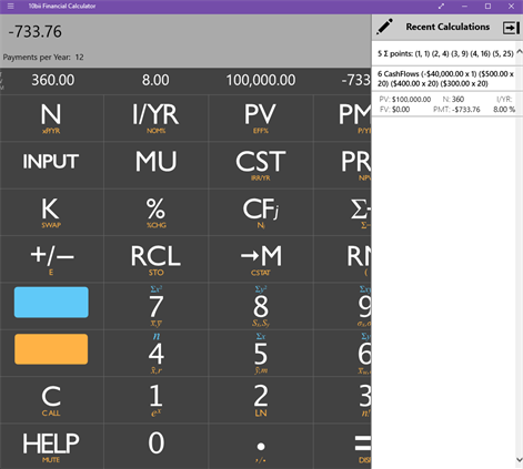 10bii Financial Calculator Screenshots 2