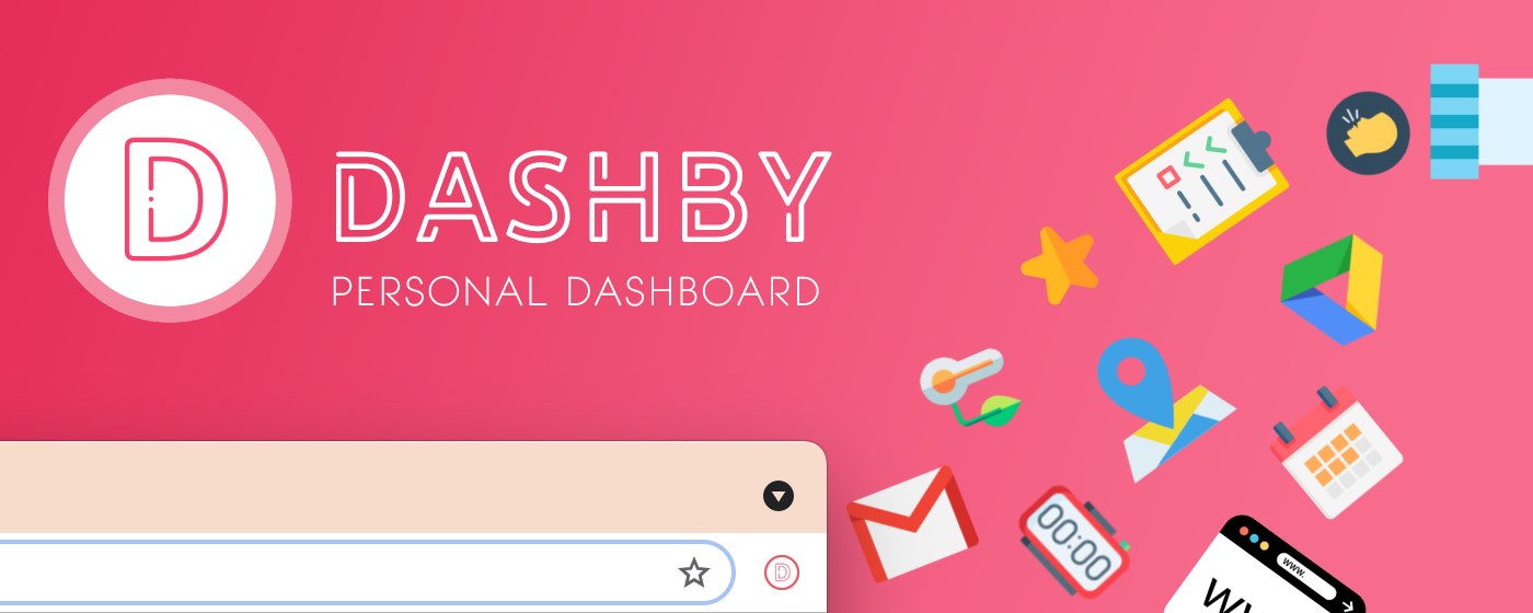 Dashby - personal dashboard marquee promo image