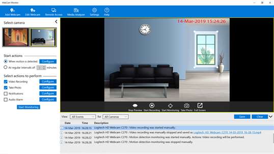 WebCam Monitor screenshot 1