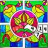 Stained Glass Color by Number - Adult Coloring Book