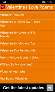 Valentine's Love Poems screenshot 5