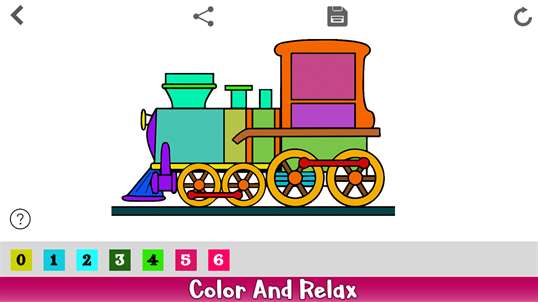 Trains Color By Number - Vehicles Coloring Book screenshot 1