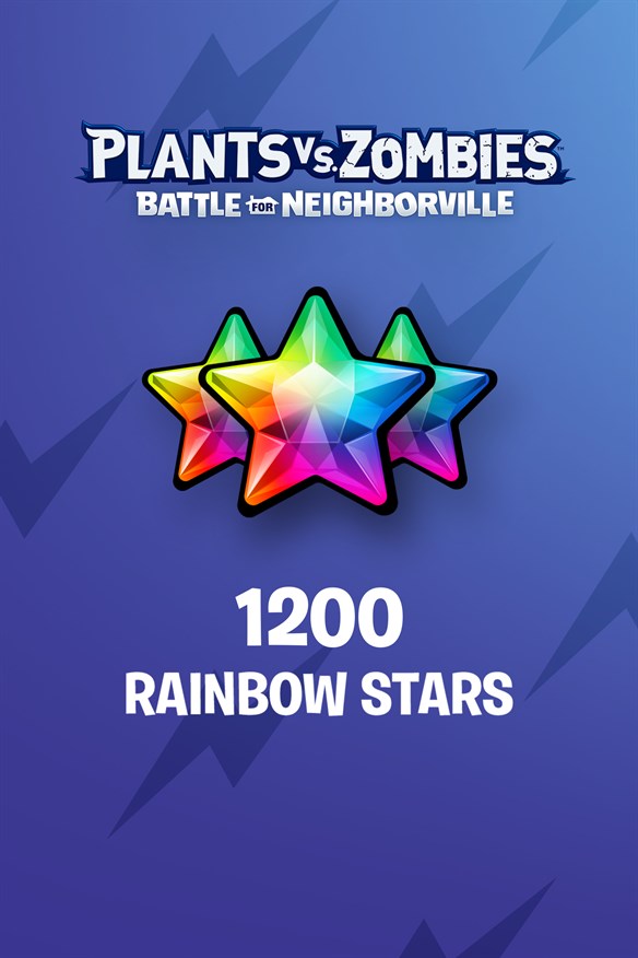 Plants vs. Zombies: Battle for Neighborville – 1000 (+200 Bonus) Rainbow Stars Xbox Series X|S and Xbox One cover art