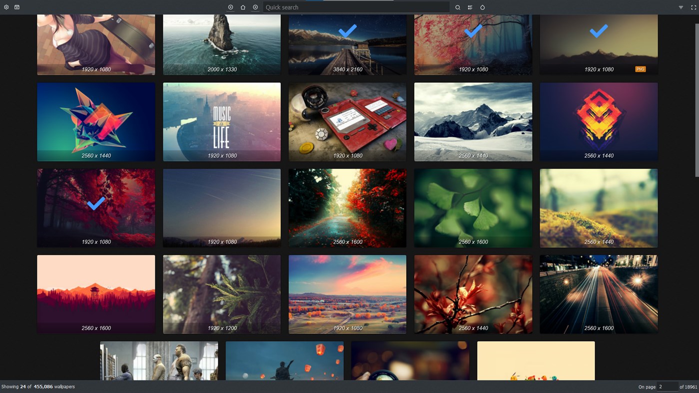 #2. Wonderwall Wallpaper Manager (Windows) 由: keshavnrj