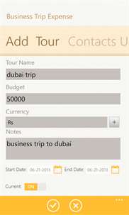 Travel Budget screenshot 1
