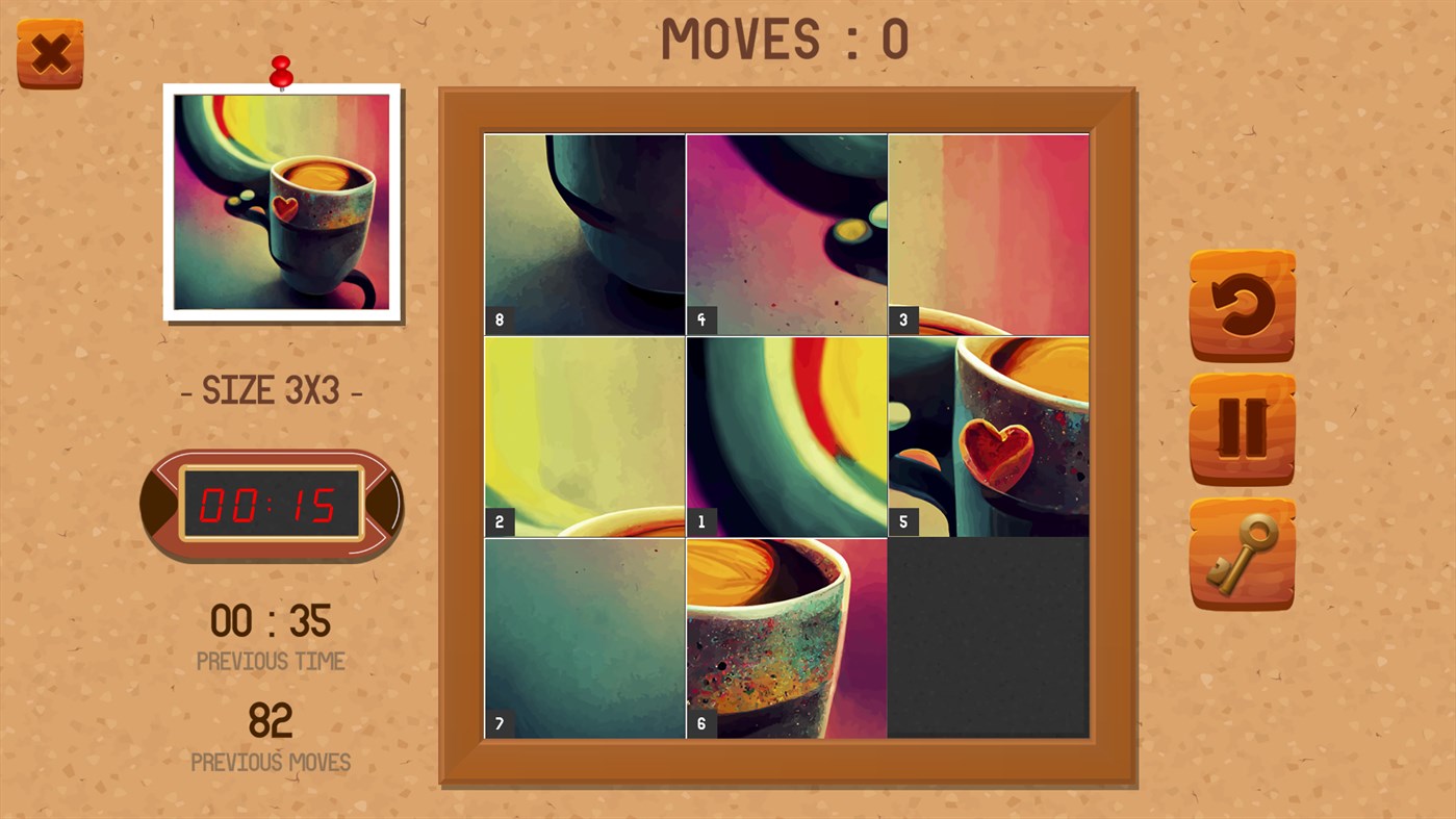 #3. Sliding Puzzle Deluxe for PC & XBOX (Windows) By: PandaSoftwares