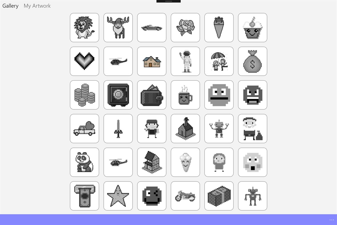 #2. Pixel Art - Color by number coloring book (Windows) By: Riz