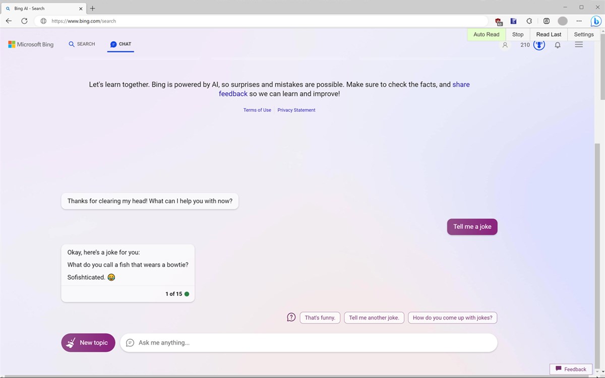 Chat Bot Reader